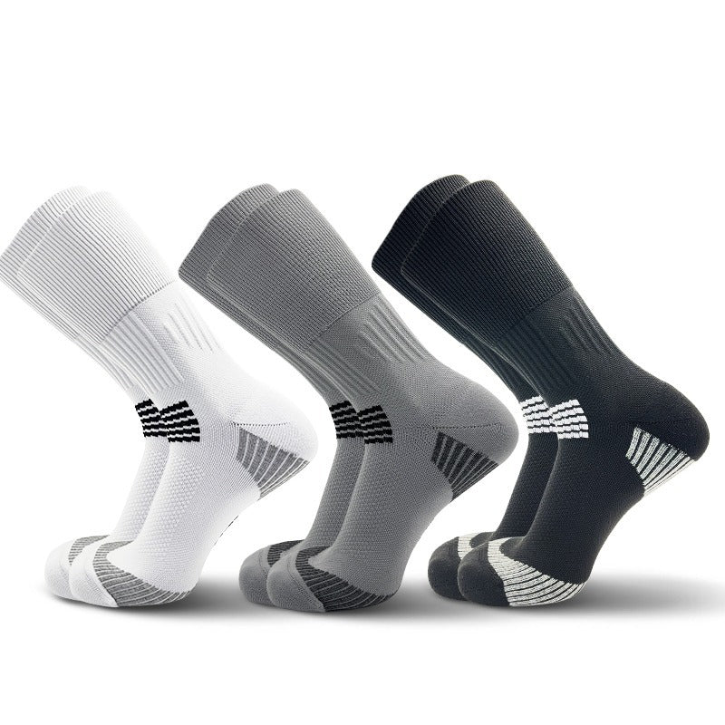 KOMFIEZ - Three Pairs Of Mixed-color Compression Sports Socks It Has Elastic Strength To Cushion And Absorb Sweat, And Has Good Wrapping