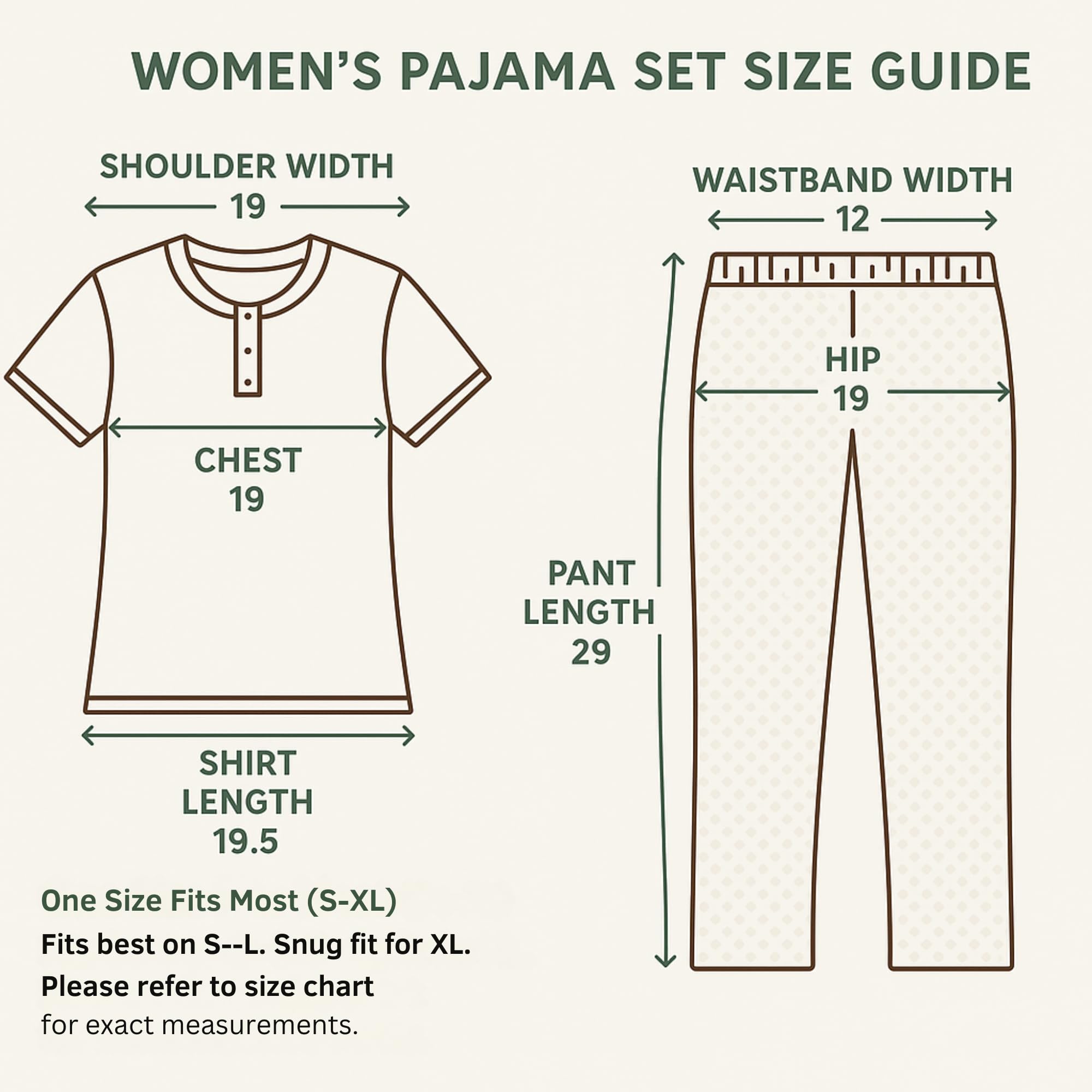 KOMFIEZ Women’s Pajama Set – Stone Sage – 2-Piece Soft Cotton Lounge Sleepwear with “Love Yourself” Floral Tee & Capri Pants – One Size Fits Most (S–XL)