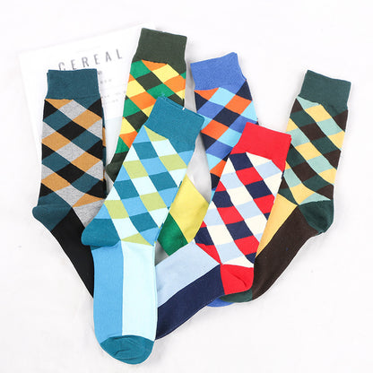 KOMFIEZ British Style  Contrast Color Harajuku  Cotton Socks 1 pair